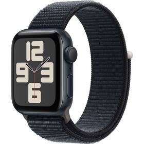 Inteligentné hodinky Apple Watch SE 2023 GPS 44mm pouzdro z temně inkoustového hliníku - temně inkoustový provlékací sportovní řemínek (MREA3QC/A)