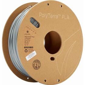 Tlačová struna (filament) Polymaker PolyTerra PLA, 1,75 mm, 1 kg - Fossil Grey (PM70824)