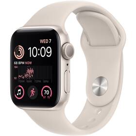 Inteligentné hodinky Apple Watch SE 2022 GPS 40mm puzdro z hviezdne bieleho hliníka - hviezdne biely športový remienok (MNJP3CS/A)
