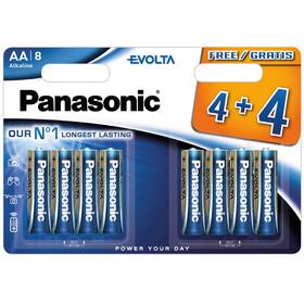Batéria alkalická Panasonic Evolta AA, LR06, blister 4+4ks (LR6EGE/8BW 4+4F)