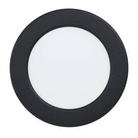 Vstavané svietidlo Eglo Fueva 5, kruh, 11,7 cm, teplá biela (99143) čierne