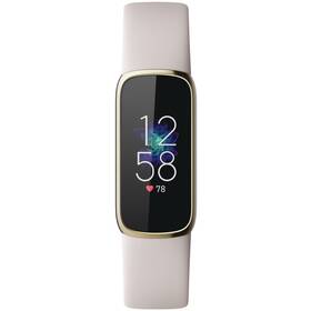 Fitness náramok Fitbit Luxe - White/Soft Gold Stainless Steel (FB422GLWT)