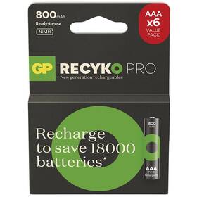 Batéria nabíjacia GP ReCyko Pro AAA (HR03), 6 ks (B2618V)