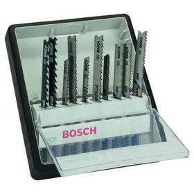 Bosch 10dílná kazeta pílových plátkov na drevo / kov