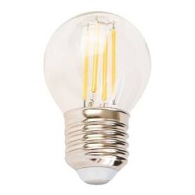 LED žiarovka Tesla filament miniglobe, E27, 4,2 W, teplá biela (MG274227-1)
