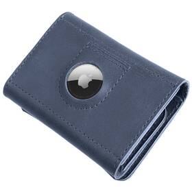 Peňaženka FIXED Tripple Wallet pre AirTag z pravej hovädzej kože (FIXWAT-TR2-BL) modrá