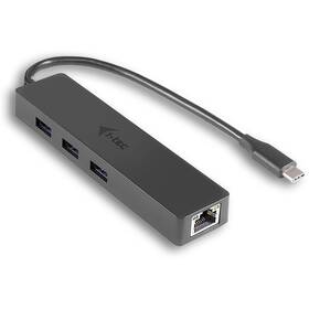 USB Hub i-tec USB-C/3x USB 3.0 + LAN (C31GL3SLIM) čierny