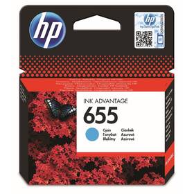 Cartridge HP 655, 600 strán (CZ110AE) azúrová farba