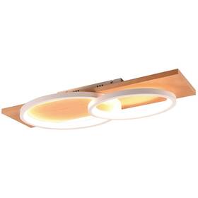 LED stropné svietidlo TRIO Barca 30 W (641110231) biele/drevené