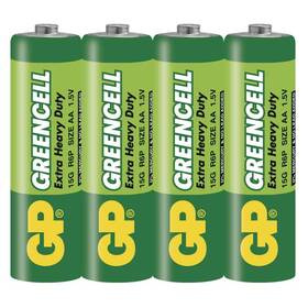 Batéria zinkochloridová GP Greencell AA, R06, fólia 4ks (B1220)
