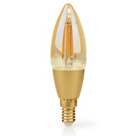 Inteligentná žiarovka Nedis SmartLife sviečka, Wi-Fi, E14, 470 lm, 4.9 W, Teplá Biela (WIFILRF10C37)