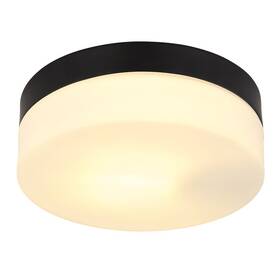 LED stropné svietidlo GLOBO Vranos, 18,4 cm (9007371434763) čierne