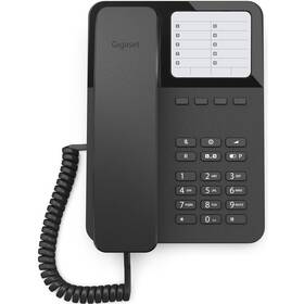 Domáci telefón Gigaset DESK 400 (S30054-H6538-R601) čierny