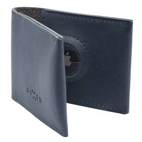 Peňaženka FIXED Wallet pre AirTag z pravej hovädzej kože (FIXWAT-SMMW2-BL) modrá