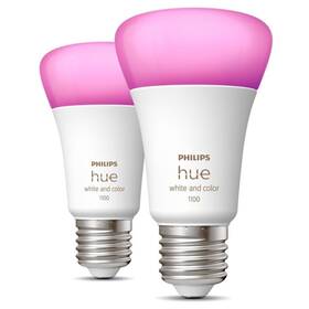 Inteligentná žiarovka Philips Hue Bluetooth, 9W, E27, White and Color Ambiance, 2ks (8719514291317)