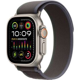 Inteligentné hodinky Apple Watch Ultra 2 GPS + Cellular, 49mm pouzdro z titanu - modro-černý trailový tah - M/L (MRF63CS/A)