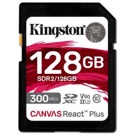 Pamäťová karta Kingston Canvas React Plus 128GB SDXC UHS-II (300R/260W) (SDR2/128GB)