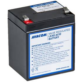Olovený akumulátor Avacom RBC30 - náhrada za APC (AVA-RBC30-KIT) čierny