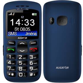 Mobilný telefón Aligator A670 Senior (A670BE) modrý