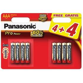 Batéria alkalická Panasonic Pre Power AAA, LR03, blister 4+4ks (LR03PPG/8BW)