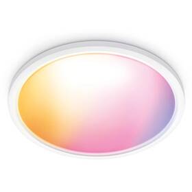 LED stropné svietidlo WiZ SuperSlim Ceiling 32 W RGB (929003301101) biele