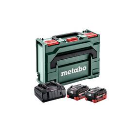 Set batérie a nabíjačky Metabo Basic-Set LiHD 2 x LiHD 10.0 Ah+ASC 145