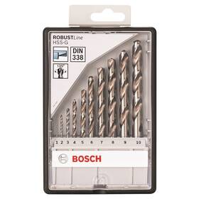 Bosch 10dílná do kovu - Robust Line HSS-G