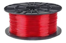 Tlačová struna (filament) Filament PM 1,75 PETG, 1 kg (F175PETG_TRE) červená/priehľadná