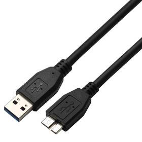 Kábel GoGEN USB A/micro USB B 3.0, 0,5m (MICUSB050MM14) čierny