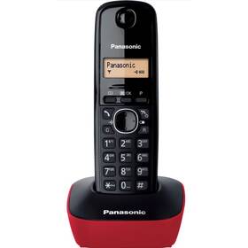 Domáci telefón Panasonic KX-TG1611FXR (362960) červený