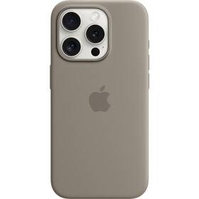 Kryt na mobil Apple Silicone Case s MagSafe pro iPhone 15 Pro - jílově šedý (MT1E3ZM/A)
