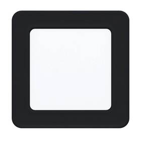 Vstavané svietidlo Eglo Fueva 5, štvorec, 11,7 cm, neutrálna biela (99187) čierne
