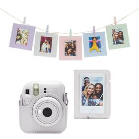 Instantný fotoaparát Fujifilm Instax mini 12 Darčekové balenie biely