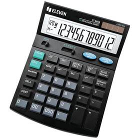 Kalkulačka Eleven CT666N, stolný s výpočtom DPH, dvanásťmiestna (CT-666N) čierna