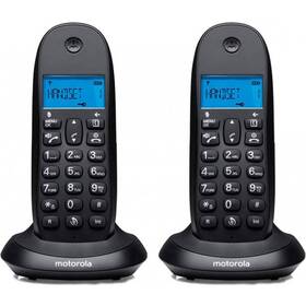 Domáci telefón Motorola C1002CB+ Duo (E07000K50B2AES(01)) čierny