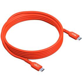 Kábel Club3D USB-C/USB-C PD 240W, 3m (CAC-1513) oranžový