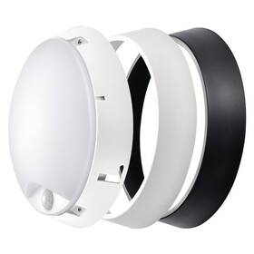LED stropné svietidlo EMOS Zuri, kruh, 14W, teplá biela, pohybové čidlo (ZM3131) čierne/biele