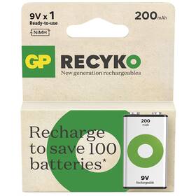 Batéria nabíjacia GP ReCyko 200 9V, 1 ks (B2552)