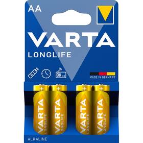 Batéria alkalická Varta Longlife AA, LR06, blister 4ks (4106101414)