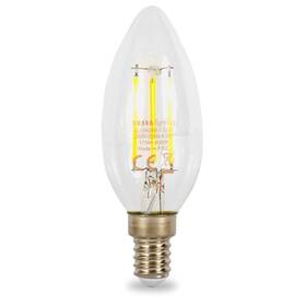 LED žiarovka Tesla filament sviečka E14, 4,2W, denná biela (CL144240-7)