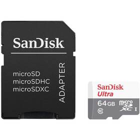 SanDisk Micro SDXC Ultra Android 64GB UHS-I U1 (100R/20W) + adaptér