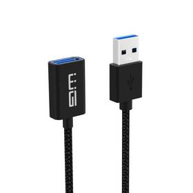 Kábel WG USB/USB predlžovací, 3m (9547) čierny