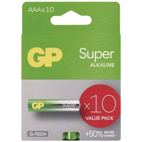 Batéria alkalická GP Super AAA (LR03), 10 ks (B0111G)