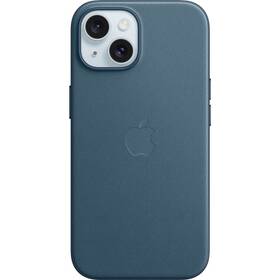 Apple FineWoven Case s MagSafe pro iPhone 15 - tichomořsky modrý