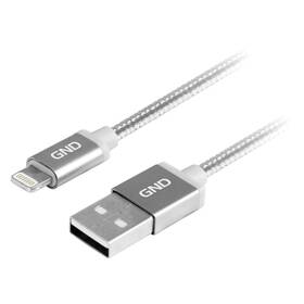 GND USB / lightning MFI, 1m, opletený