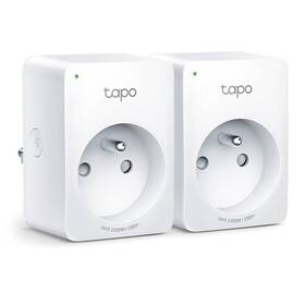 Inteligentná zásuvka TP-Link Tapo P100, 2ks (Tapo P100(2-pack)) biela