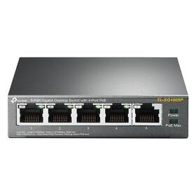 Switch TP-Link TL-SG1005P (TL-SG1005P) čierny