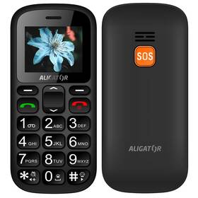 Mobilný telefón Aligator A321 Senior Dual SIM (A321GB) čierny/sivý
