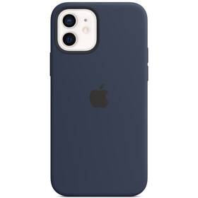 Kryt na mobil Apple Silicone Case s MagSafe pre iPhone 12 a 12 Pro - námornícky tmavomodrý (MHL43ZM/A)