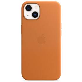 Kryt na mobil Apple Leather Case s MagSafe pre iPhone 13 - zlatohnedý (MM103ZM/A)